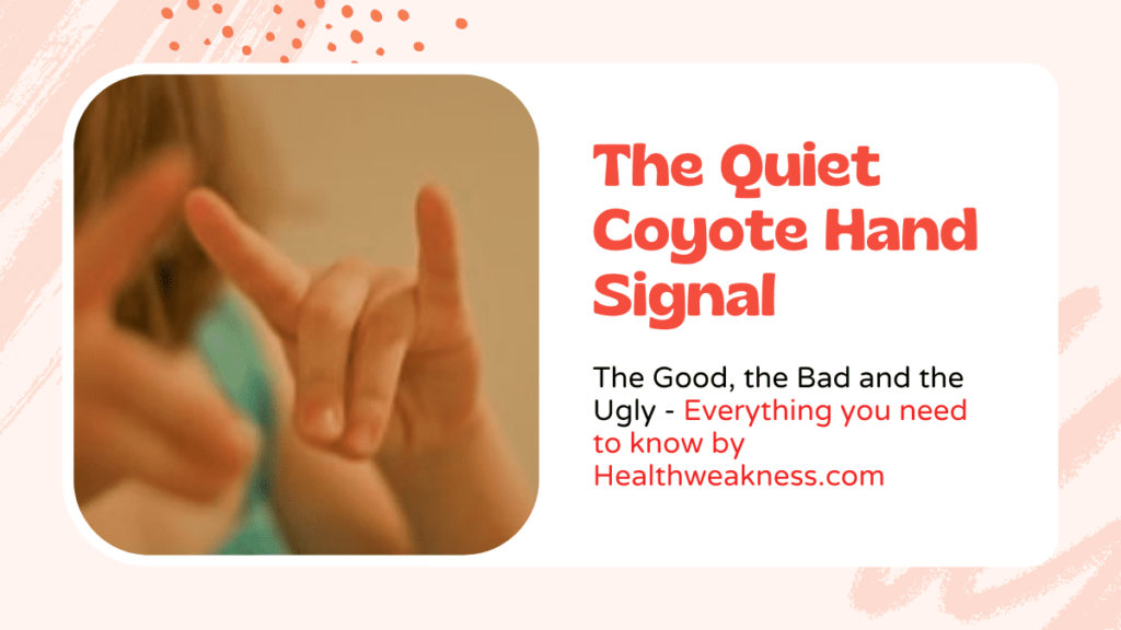 Quiet Coyote Hand Signal