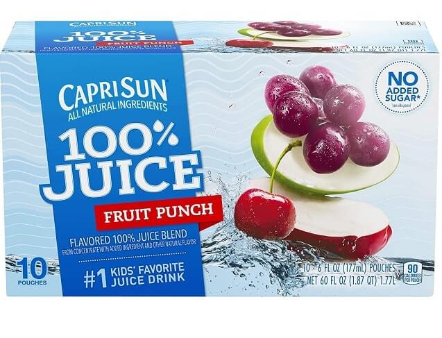 fruit punch Capri sun nutritional fact-min
