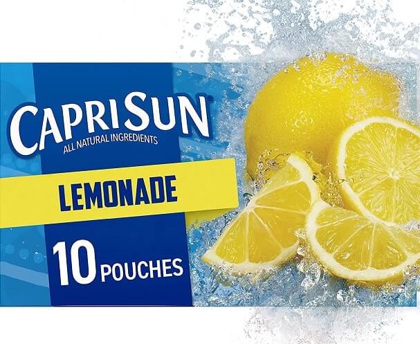 lemonade Capri sun nutritional fact